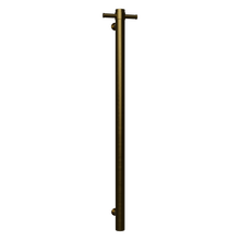 Load image into Gallery viewer, Single Round 900 Vertical Slimline Towel Rails