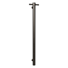 Load image into Gallery viewer, Single Round 900 Vertical Slimline Towel Rails