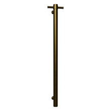 Load image into Gallery viewer, Single Round 900 Vertical Slimline Towel Rails