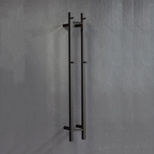 Load image into Gallery viewer, Vertical Heated Towel Rail (Black)